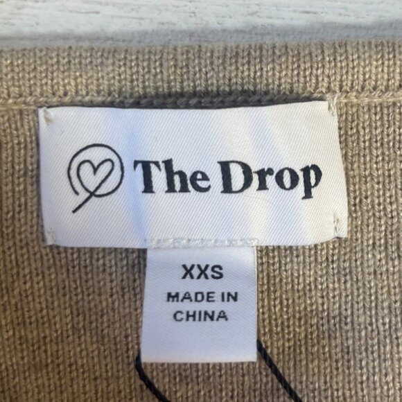 The Drop Catalina Bralette Knit Crop Top Womens XXS Heather Sand New - Picture 5 of 9